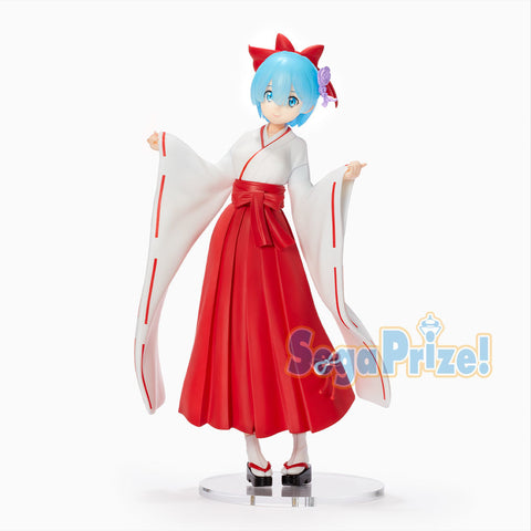 Re:Zero kara Hajimeru Isekai Seikatsu - Rem - SPM Figure  - Miko Style (SEGA)