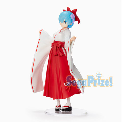 Re:Zero kara Hajimeru Isekai Seikatsu - Rem - SPM Figure  - Miko Style (SEGA)