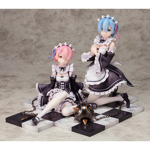 Re:Zero kara Hajimeru Isekai Seikatsu - Ram - Rem - 1/8 - Dengekiya Special Set