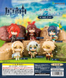 Genshin Impact - Amber - Venti - Diluc Ragnvindr - Paimon - Traveler (Aether) - Traveler (Lumine) - Genshin Capsule Collection Figure vol.1 - Set of 6 Figures (Bushiroad Creative)